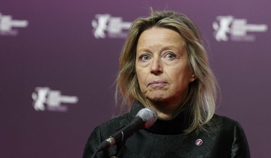 Netherlands' Defense Minister Kajsa Ollongren attends the Summit of the Joint Expeditionary Force (JEF) in Riga, Latvia, on Dec. 19, 2022. (AP Photo/Roman Koksarov)