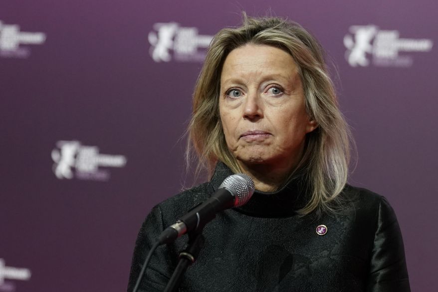 Netherlands' Defense Minister Kajsa Ollongren attends the Summit of the Joint Expeditionary Force (JEF) in Riga, Latvia, on Dec. 19, 2022. (AP Photo/Roman Koksarov)
