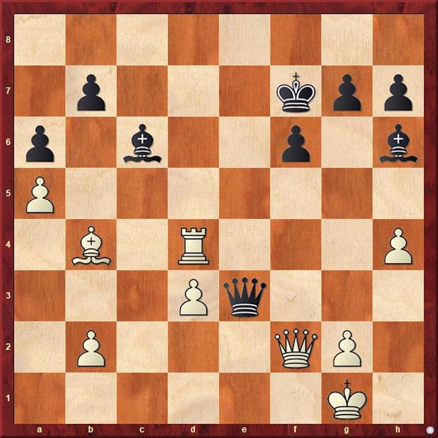 Shashikant-Molenda after 33...Kxf7.