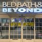 A Bed Bath &amp; Beyond store is in Paramus, New Jersey, on Monday, Feb. 6, 2023. Signs indicate the store will soon close permanently and all items are on sale for 10 percent off. (AP Photo/Ted Shaffrey)