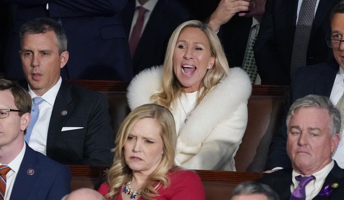 NextImg:Speaker Mike Johnson discourages heckling at State of the Union