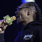 Snoop Dogg performs during Shaq&#x27;s Fun House Super Bowl event on Friday, Feb. 10, 2023, at Talking Stick Resort in Scottsdale, Ariz. (Photo by Rick Scuteri/Invision/AP)