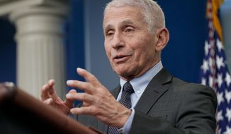 Dr. Anthony Fauci, Director of the National Institute of Allergy and Infectious Diseases, speaks during a press briefing at the White House, Tuesday, Nov. 22, 2022, in Washington. House Republicans kicked off an investigation Monday, Feb. 13, 2023, into the origins of COVID-19 by issuing a series of letters to current and former Biden administration officials for documents and testimony, including Fauci who until December served as Biden’s chief medical adviser. (AP Photo/Patrick Semansky, File)