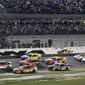 Austin Cindric (2) takes the checkered flag in front of Bubba Wallace (23) to win the NASCAR Daytona 500 auto race at Daytona International Speedway, Sunday, Feb. 20, 2022, in Daytona Beach, Fla. As Kevin Harvick prepares to depart, the stage is open to be seized by Noah Gragson, watermelon farmer Ross Chastain and Daniel Suarez, the only Mexican-born winner in NASCAR history. There’s also Cindric, a Team Penske fixture who won last year’s Daytona 500 as a rookie on Roger Penske’s 85th birthday, or Bubba Wallace, the only Black driver competing at NASCAR’s top level. (AP Photo/Phelan M. Ebenhack, File) **FILE**