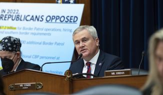 House Oversight Chairman Rep. James Comer, R-Ky., opens a House Committee on Oversight and Accountability hearing on the border, Tuesday, Feb. 7, 2023, in Washington. (AP Photo/Kevin Wolf) **FILE**