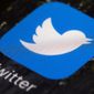 The Twitter icon is displayed on a mobile phone in Philadelphia on April 26, 2017. (AP Photo/Matt Rourke, File)