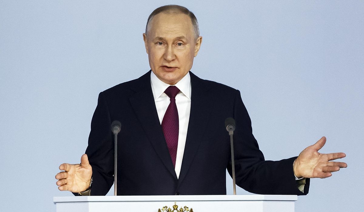NextImg:Putin blames the U.S. and its Western allies for the war in Ukraine