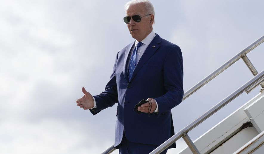 There has been much speculation itno whether President Biden, here stepping off Air Force One at Cincinnati/Northern Kentucky International Airport in January, will run for another term. One noted presidential historian says it&#x27;s a done deal. (AP Photo/Patrick Semansky)