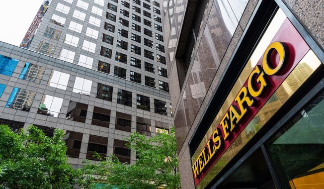 Facade of a bank branch of Wells Fargo in Manhattan, New York City, USA. (J2R/Shutterstock.com)