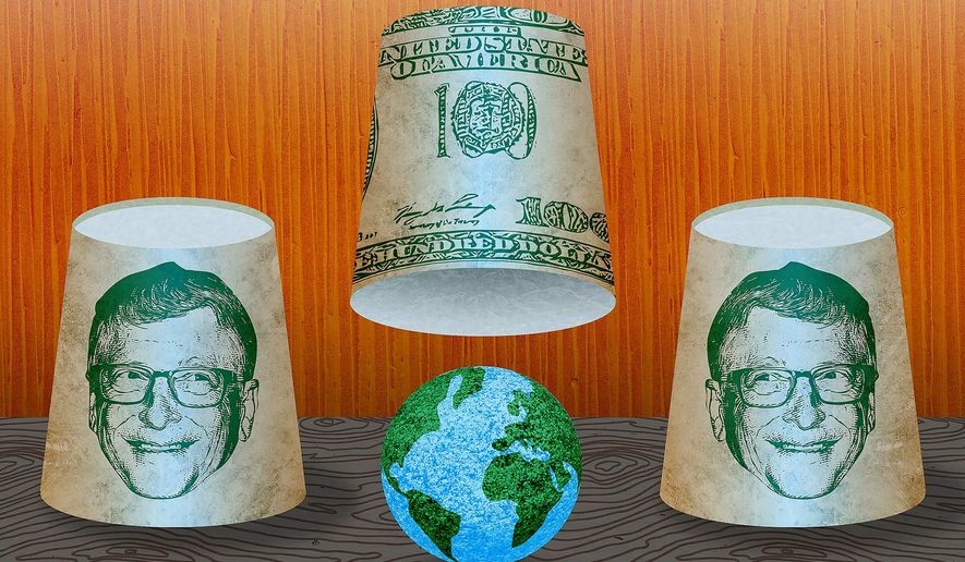 Bill Gates, the Climate Grifter Illustration by Greg Groesch/The Washington Times