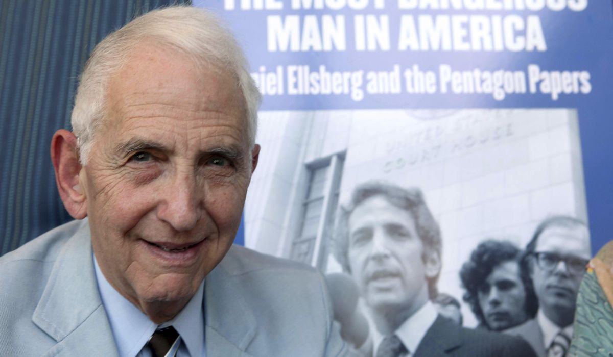 NextImg:Pentagon Papers leaker Ellsberg says he has terminal cancer