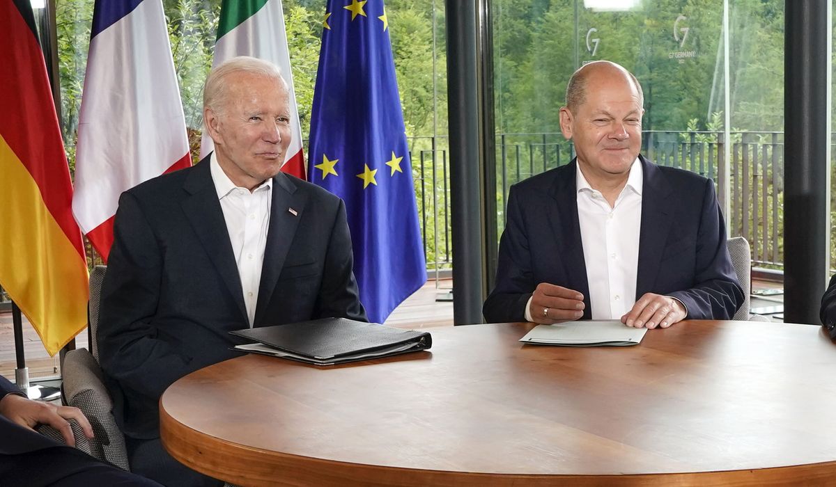 NextImg:Biden, German Chancellor Scholz extol the strength of their partnership in backing Ukraine