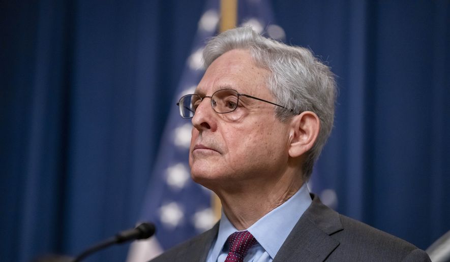 Attorney General Merrick Garland listens to a question during a news conference, Tuesday, March 7, 2023, in Washington. (AP Photo/Alex Brandon)
