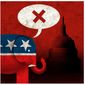 Illustration on words Republicans should not use by Alexander Hunter/The Washington Times