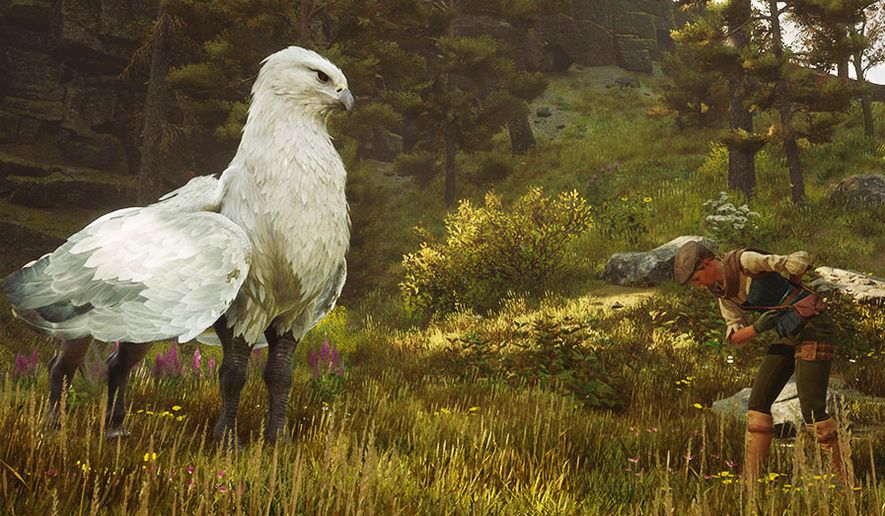 Tame and train a hippogriff in the expansive role playing video game &quot;Hogwarts Legacy, now available for the Xbox Series X|S and Playstation 5. (Courtesy Warner Bros. Games)