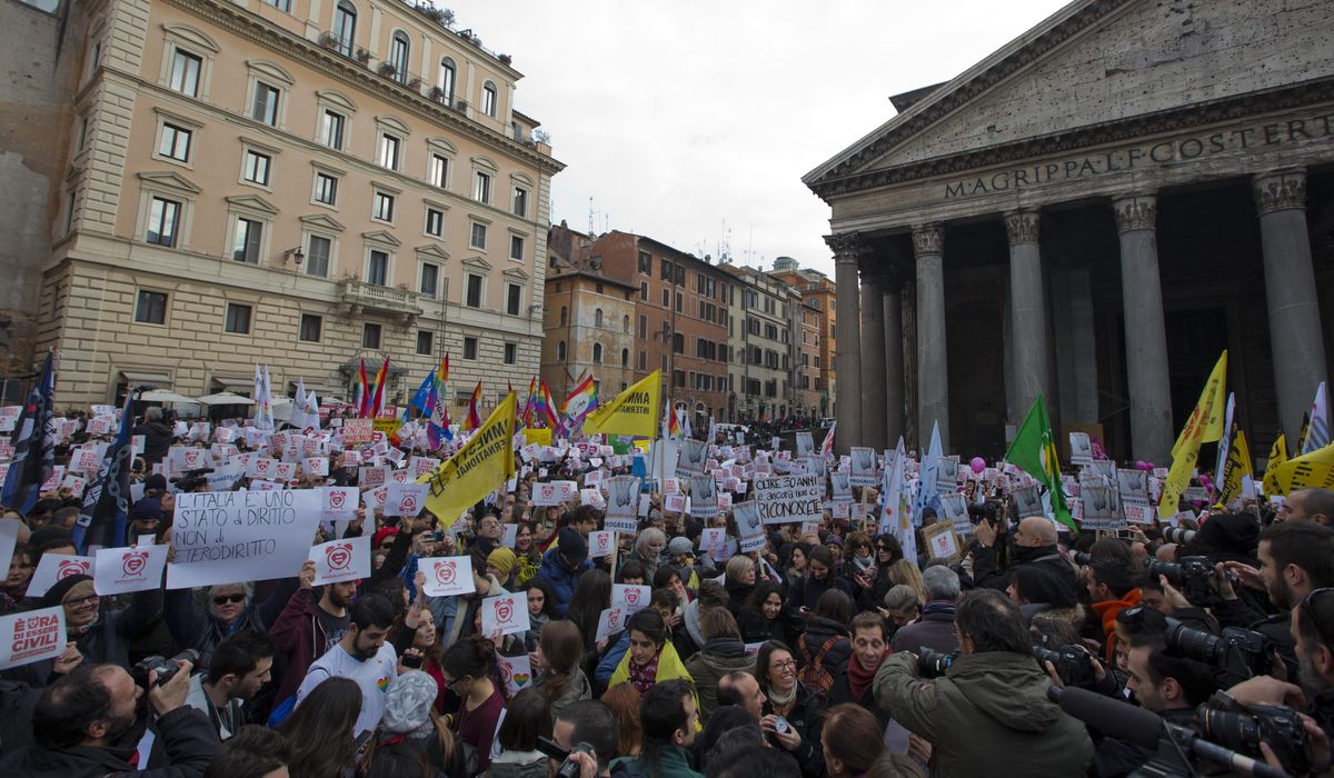 NextImg:Italian government limits parental rights of gay couples