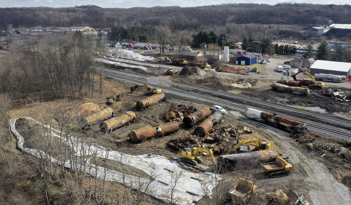 NextImg:Ohio sues Norfolk Southern over East Palestine train derailment