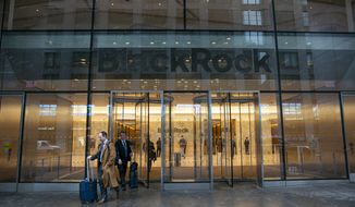 The BlackRock investment company is in the Hudson Yards neighborhood of New York City on Tuesday, March 14, 2023. (AP Photo/Ted Shaffrey)