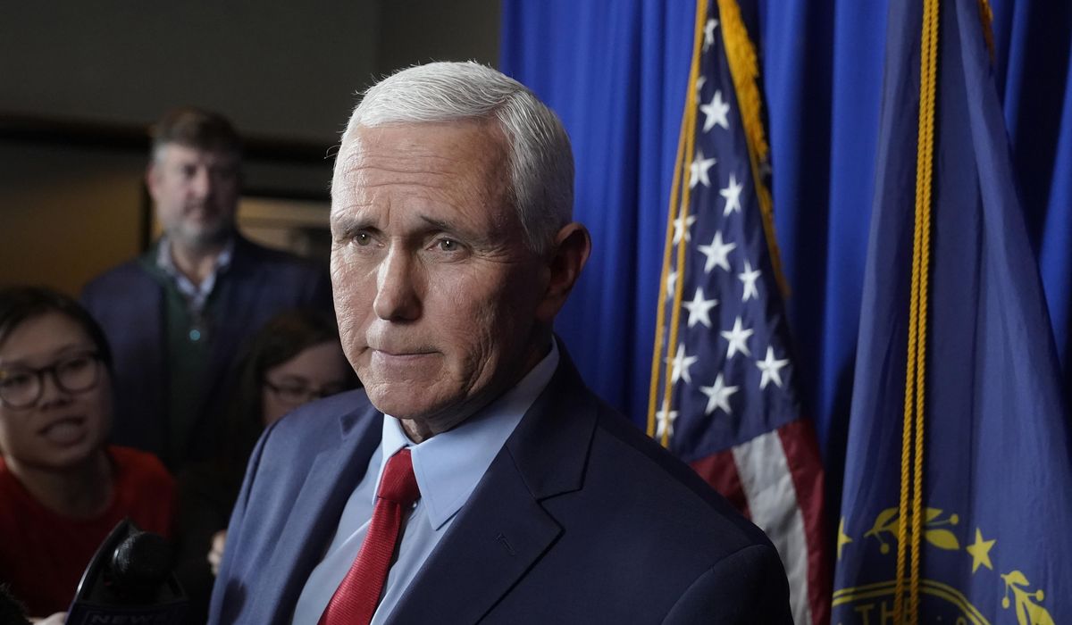 NextImg:Pence calls possible Trump indictment ‘politically charged prosecution’