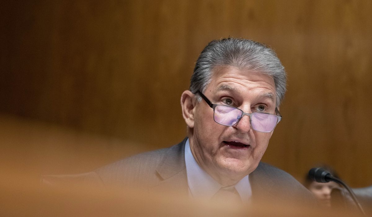 NextImg:Manchin tiptoes around Trump indictment: ‘No one’s above the law, but no one should be targeted’
