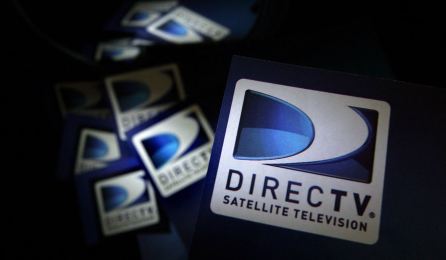 DirecTV logos are seen on flyers in North Andover, Mass., Aug. 6, 2009. Newsmax is returning to DirecTV after a dispute between the parties saw the conservative network removed from the satellite carrier. The companies said Wednesday, March 22, 2023, that they have now reached a multi-year distribution deal that will see the Newsmax channel return to DirecTV, DirecTV Stream and U-verse starting Thursday, March 23. (AP Photo/Elise Amendola) **FILE**