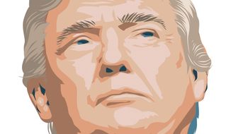 Illustration on Donald Trump by Linas Garsys/The Washington Times