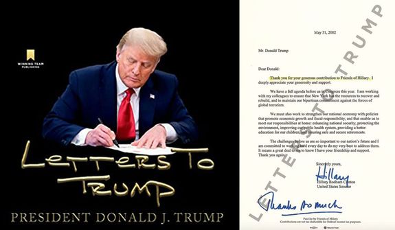 &#x27;Letters to Donald Trump&#x27; Winning Team Publishing (book cover)