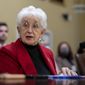 Rep. Virginia Foxx, R-N.C., chair of the House Education and the Workforce Committee, testifies before the House Rules Committee as Republicans advance the &quot;Parents Bill of Rights Act,&quot; at the Capitol in Washington, Wednesday, March 22, 2023. (AP Photo/J. Scott Applewhite, File)