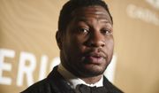 Jonathan Majors arrives at the American Black Film Festival Honors on March 5, 2023, at 1 Hotel in West Hollywood, Calif. Majors was arrested Saturday, March 25, in New York on charges of strangulation, assault and harassment after a domestic dispute, authorities said. Representatives for Majors said in a statement to The Associated Press that &quot;he has done nothing wrong.&quot; (Photo by Richard Shotwell/Invision/AP, File)