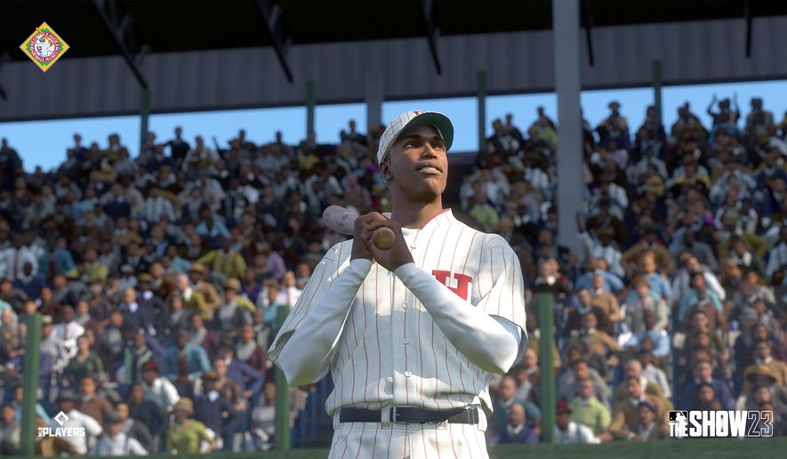 This image released by Sony Interactive Entertainment shows a digital rendering of Cuban baseball player Martín Dihigo from the game MLB The Show 23. The franchise has inserted some of the greatest Negro League players into the 2023 edition of the game as playable characters. (Sony Interactive Entertainment via AP)