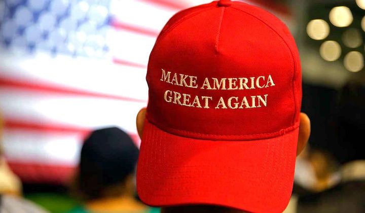 A classic red &quot;MAGA&quot; hat has been the symbol of former President Donald Trump&#x27;s &quot;Make America Great Again &#x27;&#x27; movement since the acronym &quot;MAGA&quot; was introduced during his 2016 presidential campaign.  The phrase continues to appear in campaign messages, speeches — and more hats.(AP PHOTO)