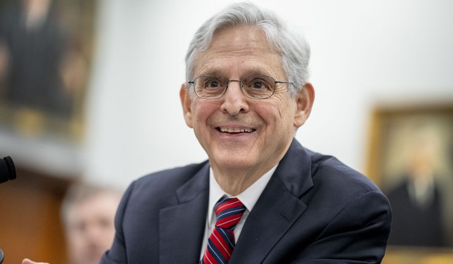Attorney General Merrick Garland appears before a House appropriations subcommittee hearing on Capitol Hill, Wednesday, March 29, 2023, in Washington. (AP Photo/Andrew Harnik)