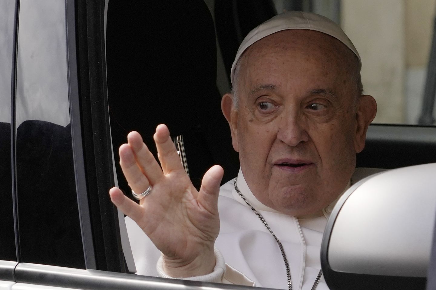 Pope Francis leaves hospital; Still alive, he quips