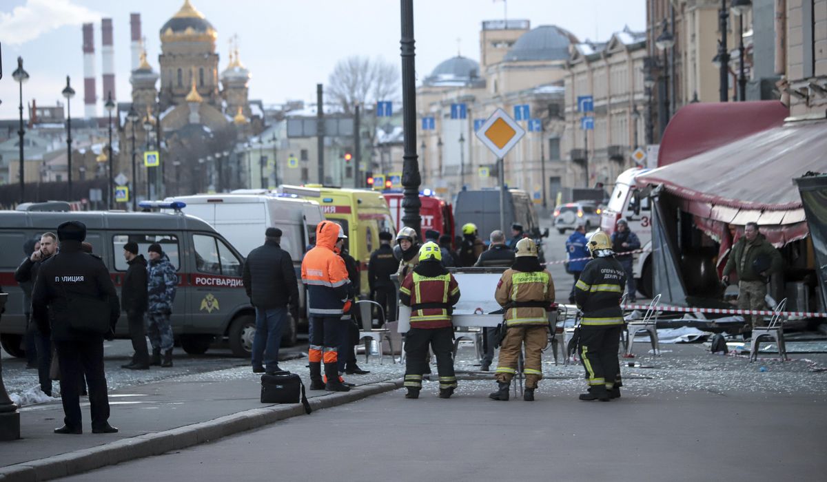 NextImg:Russia blames Ukraine for bomb that killed military blogger