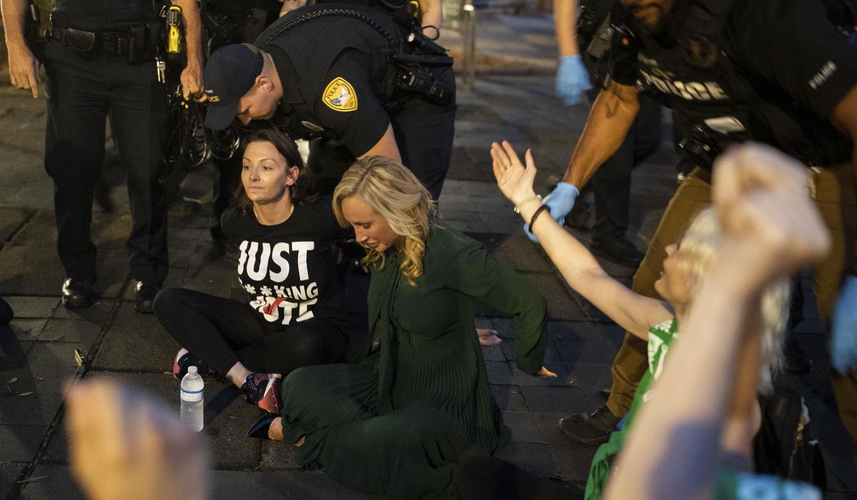 NextImg:Florida Democrats charged after abortion rights protest