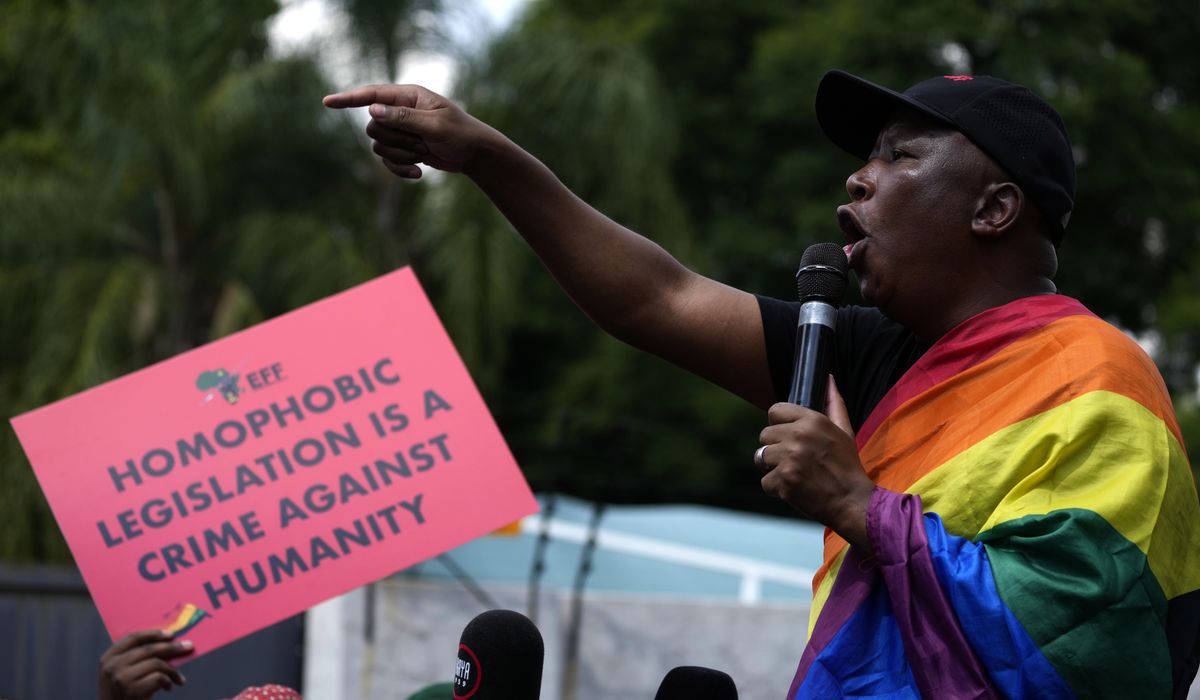 NextImg:South African opposition protests Uganda’s anti-LGBTQ bill