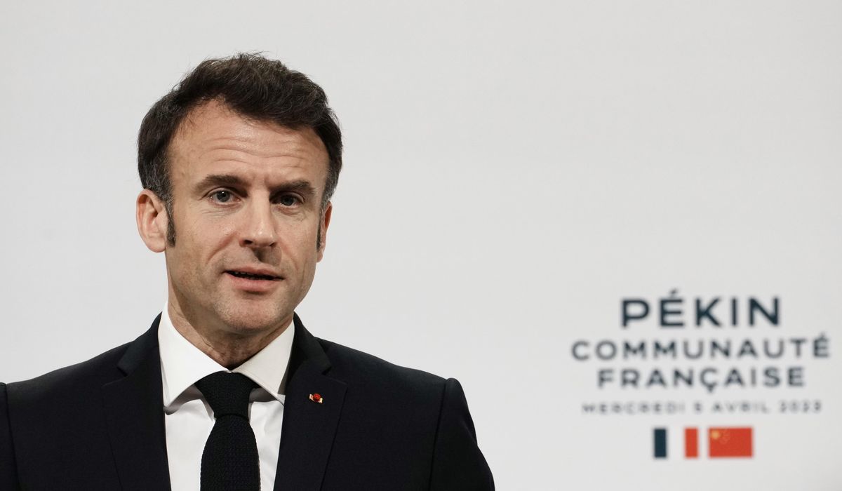 NextImg:Macron in China urges ‘shared responsibility for peace’