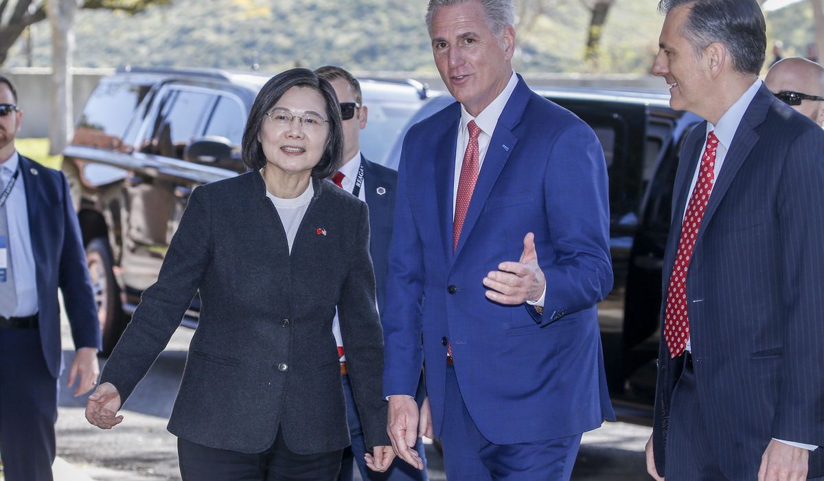 NextImg:House Speaker Kevin McCarthy, Taiwan president meet as China protests