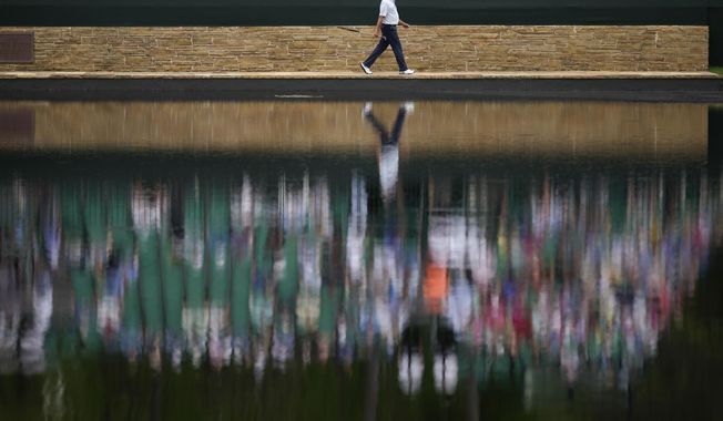 Fred Couples walks on the 15th hole during the second round of the Masters golf tournament at Augusta National Golf Club on Friday, April 7, 2023, in Augusta, Ga. (AP Photo/Matt Slocum)