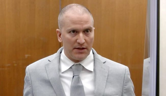 In this image taken from video, former Minneapolis police Officer Derek Chauvin addresses the court at the Hennepin County Courthouse on June 25, 2021, in Minneapolis. The Minnesota Court of Appeals on Monday, April 17, 2023 upheld his second-degree murder conviction for the killing of George Floyd. (Court TV via AP, Pool, File)