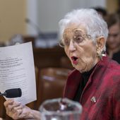Rep. Virginia Foxx, R-N.C., chair of the House Education and the Workforce Committee, holds up a copy of Republican legislation that would prohibit transgender women and girls from playing on sports teams that match their gender identity, as the House Rules Committee prepares the bill for a floor vote, at the Capitol in Washington, Monday, April 17, 2023. The Protection of Women and Girls in Sports Act of 2023 would amend Title IX, the federal education law that bars sex-based discrimination, to define sex as based solely on a person&#x27;s reproductive biology and genetics at birth. (AP Photo/J. Scott Applewhite) ** FILE **