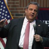 Former New Jersey Gov. Chris Christie addresses a gathering during a town hall style meeting at New England College, Thursday, April 20, 2023, in Henniker, N.H. (AP Photo/Charles Krupa, File)