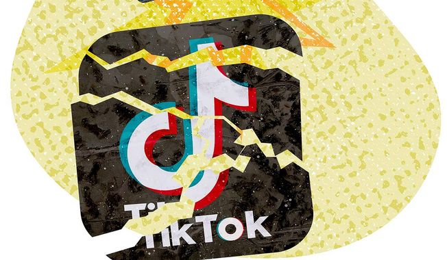 Facebook Using Government to Kill TikTok Illustration by Greg Groesch/The Washington Times