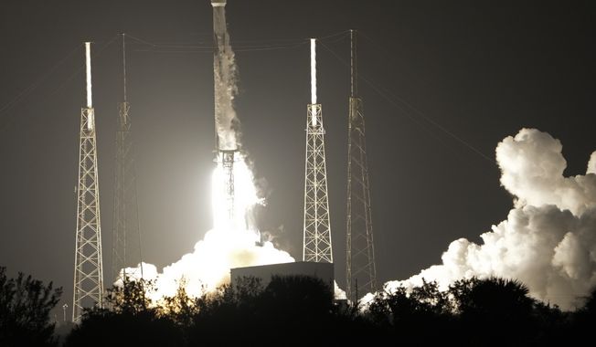 A SpaceX Falcon 9 rocket, with a payload including two lunar rovers from Japan and the United Arab Emirates, lifts off from Launch Complex 40 at the Cape Canaveral Space Force Station in Cape Canaveral, Fla., on Dec. 11, 2022. A Japanese company’s spacecraft apparently crashed while attempting to land on the moon Wednesday, April 26, 2023, losing contact moments before touchdown and sending flight controllers scrambling to figure out what happened. (AP Photo/John Raoux, File)