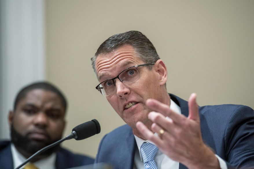 Rep. Randy Feenstra, R-Iowa, speaks during hearing March 29, 2022, in Washington. House Republicans are touting their debt limit package as a first step toward fiscal restraint. They say it's past time for Congress to reduce the swelling deficits that they say are threatening the fiscal health of the country. But a group of Midwestern Republicans went to Speaker Kevin McCarthy's office this week on a mission to preserve billions of dollars in federal support for biofuels and ethanol.(Rod Lamkey/Pool Photo via AP, File)