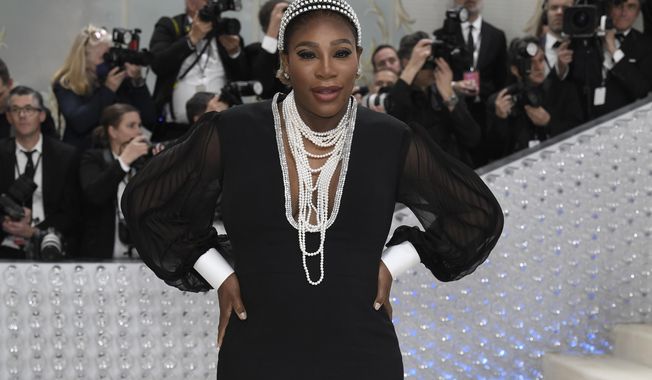 Serena Williams attends The Metropolitan Museum of Art&#x27;s Costume Institute benefit gala celebrating the opening of the &quot;Karl Lagerfeld: A Line of Beauty&quot; exhibition on Monday, May 1, 2023, in New York. (Photo by Evan Agostini/Invision/AP)