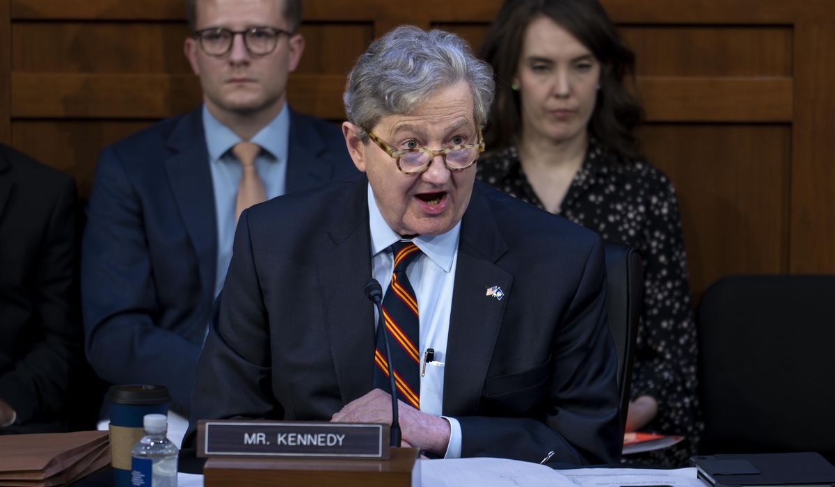 NextImg:Sen. John Kennedy on Iran: Stop sending money, start reissuing sanctions