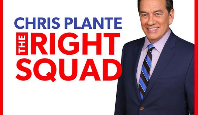 Nationally syndicated talk radio icon Chris Plante joins Newsmax  as host of a new primetime offering called “Chris Plante The Right Squad.” His debut guests included Rep. Matt Gaetz, Florida Republican; conservative communications specialist Mercedes Schlapp, plus University of Maryland professor and Democratic strategist Jason Nichols. (IMAGE COURTESY OF NEWSMAX)