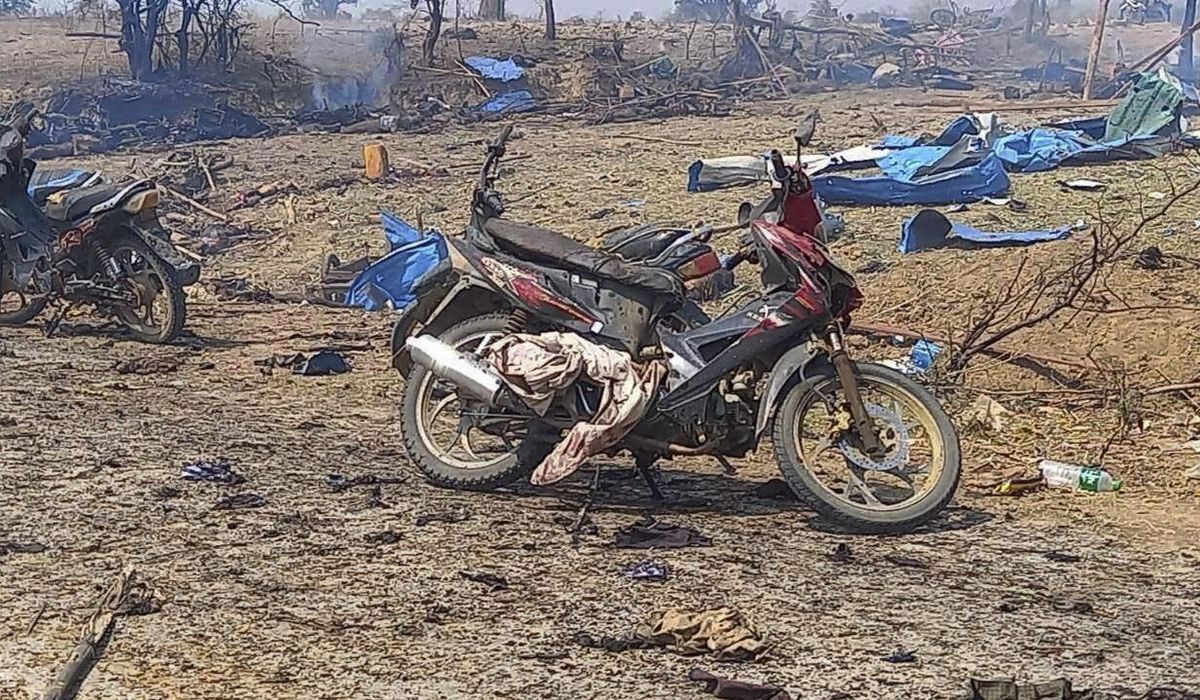 NextImg:Rights group accuses Myanmar of using fuel-air explosive