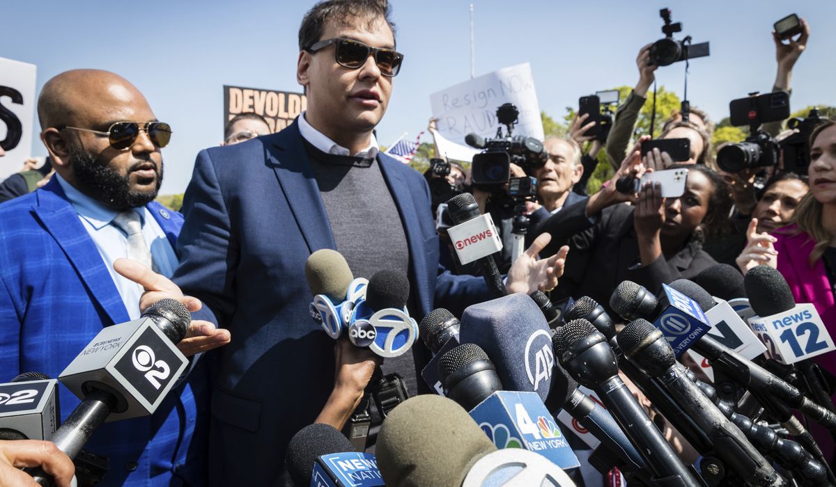 NextImg:Rep. George Santos pledges to fight criminal charges, clear his name